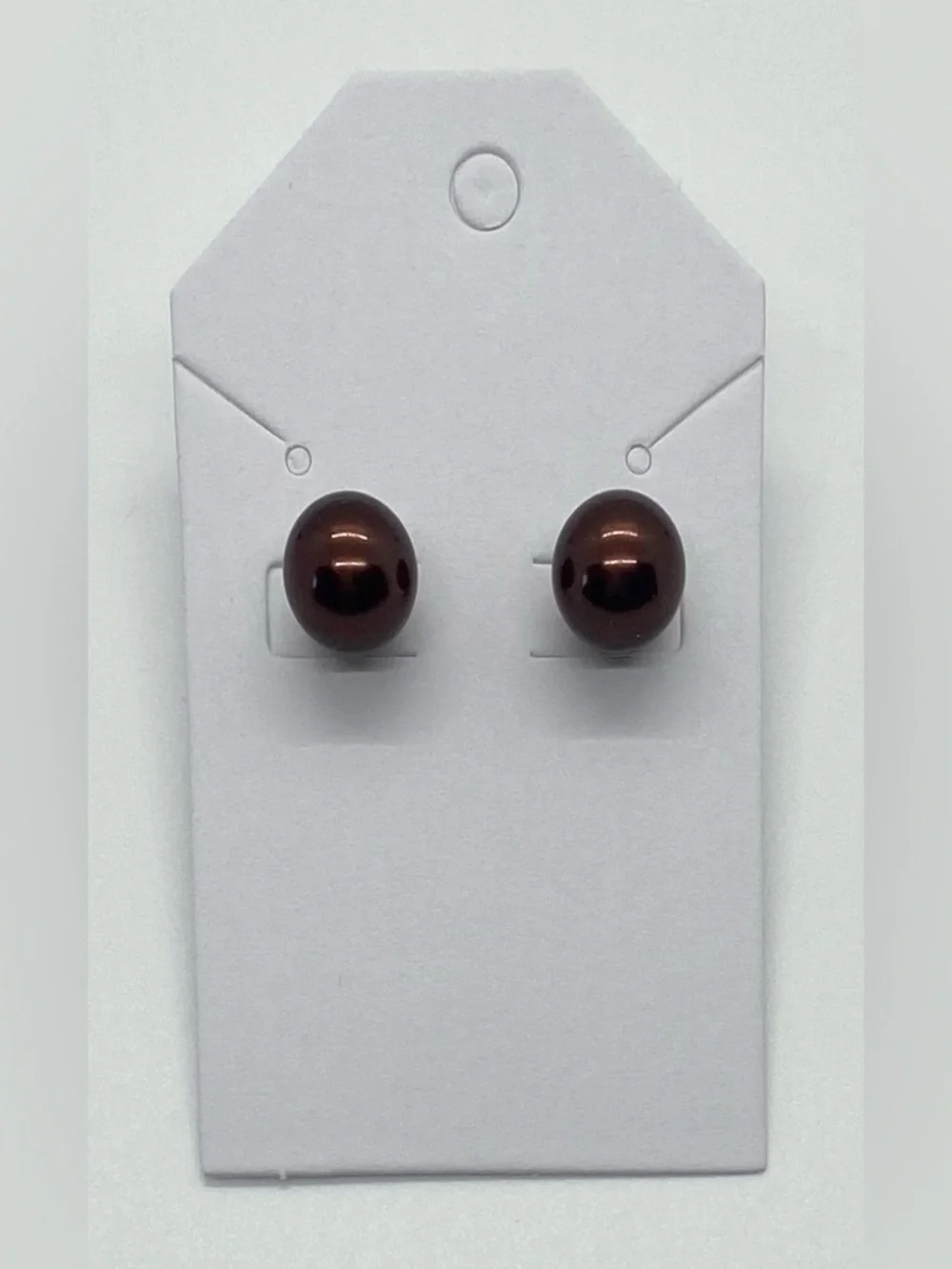 Vintage Brown Pearl Earrings Fall 90s Minimalism Whimsigoth Preppy Cottagecore